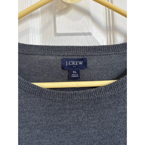 J Crew gray luxe Merino wool-blend crewneck sweater XL - Picture 7 of 9
